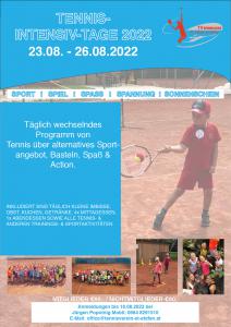 TENNIS-INTENSIV-TAGE 2022 (23.08.-26.08.2022)